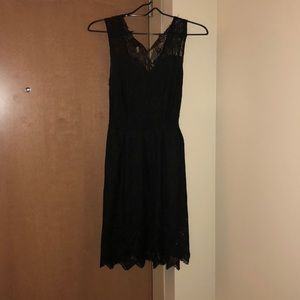 Black lace dress